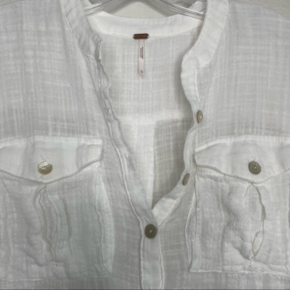 Free People white pullover top - Picture 3 of 6